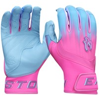 Easton Youth Limited Edition Walk Off Ethos Hype Fire Batting Gloves, Blue/Pink