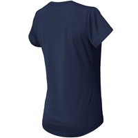 New Balance Womens Short Sleeve Tech T-Shirt, Navy