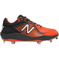 New Balance Mens 3000v5 Low Metal Baseball Cleat, Black/Orange