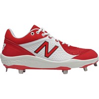 New Balance Mens 3000v5 Low Metal Baseball Cleat, Red