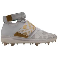 New Balance Mens Lindor 1 Comp Baseball Cleats, White/Gold