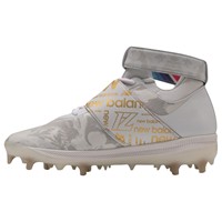 New Balance Mens Lindor 1 Comp Baseball Cleats, White/Gold