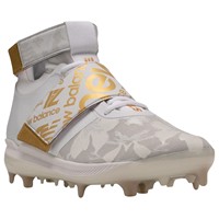 New Balance Mens Lindor 1 Comp Baseball Cleats, White/Gold