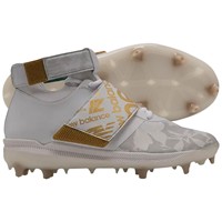 New Balance Mens Lindor 1 Comp Baseball Cleats, White/Gold