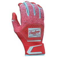 Rawlings Adult Limited Edition Workhorse Batting Gloves, Red/Blue
