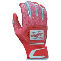 Rawlings Youth Limited Edition Workhorse Batting Gloves, Red/Blue