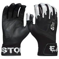 Easton Youth Limited Edition The Dub Darkside Batting Gloves, Black/Silver