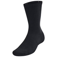 Under Armour Training Cotton 3pk Crew Socks, Black