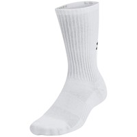 Under Armour Training Cotton 3pk Crew Socks, White