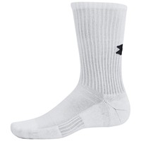Under Armour Training Cotton 3pk Crew Socks, White