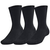 Under Armour Training Cotton 3pk Crew Socks, Black