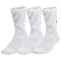 Under Armour Training Cotton 3pk Crew Socks, White