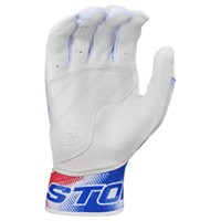Easton Adult Limited Edition American Classic Walk Off Ethos Batting Gloves, Red/White/Blue