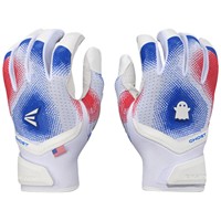 Easton Adult Limited Edition American Classic Ghost Fastpitch Batting Gloves, Red/White/Blue