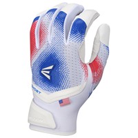 Easton Adult Limited Edition American Classic Ghost Fastpitch Batting Gloves, Red/White/Blue