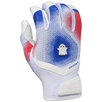 Easton Adult Limited Edition American Classic Ghost Fastpitch Batting Gloves, Red/White/Blue