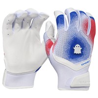 Easton Adult Limited Edition American Classic Ghost Fastpitch Batting Gloves, Red/White/Blue