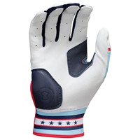 Rawlings Limited Edition American Classic Workhorse Batting Gloves, Navy/Red