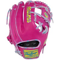 Rawlings Limited Edition Icon Fest HOH 11.5in Baseball Glove (PROR204-2BE), Pink/Blue