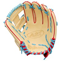 Wilson A2K Lead Off Collection 1786 11.5in Baseball Glove, Tan/Blue