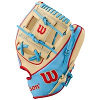 Wilson A2K Lead Off Collection 1786 11.5in Baseball Glove, Tan/Blue