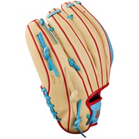 Wilson A2K Lead Off Collection 1786 11.5in Baseball Glove, Tan/Blue