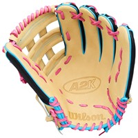 Wilson A2K Lead Off Collection 1777 12.75in Baseball Glove, Black/Blonde