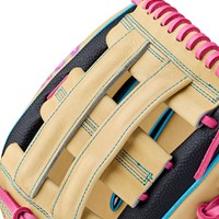 Wilson A2K Lead Off Collection 1777 12.75in Baseball Glove, Black/Blonde