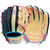 Wilson A2K Lead Off Collection 1777 12.75in Baseball Glove, Black/Blonde