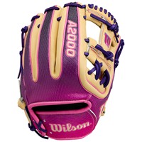Wilson A2000 Lead Off Collection 1720 SuperSkin 11.5in Baseball Glove, Blonde/Black