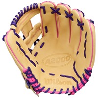 Wilson A2000 Lead Off Collection 1720 SuperSkin 11.5in Baseball Glove, Blonde/Black