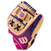 Wilson A2000 Lead Off Collection 1720 SuperSkin 11.5in Baseball Glove, Blonde/Black