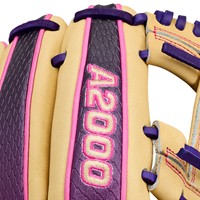 Wilson A2000 Lead Off Collection 1720 SuperSkin 11.5in Baseball Glove, Blonde/Black