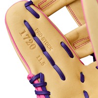 Wilson A2000 Lead Off Collection 1720 SuperSkin 11.5in Baseball Glove, Blonde/Black