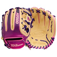 Wilson A2000 Lead Off Collection 1720 SuperSkin 11.5in Baseball Glove, Blonde/Black