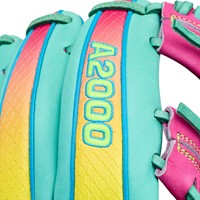 Wilson A2000 Lead Off Collection 1727 Superskin 11.75in Baseball Glove, Blue/Pink