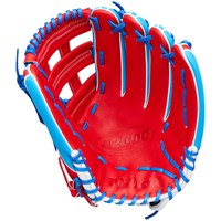 Wilson A2000 Lead Off Collection Pete Crow-Armstrong GM 12.5in Baseball Glove, Blue/Red