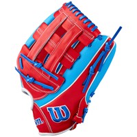 Wilson A2000 Lead Off Collection Pete Crow-Armstrong GM 12.5in Baseball Glove, Blue/Red