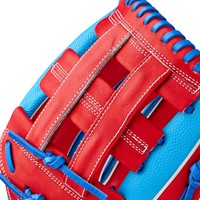 Wilson A2000 Lead Off Collection Pete Crow-Armstrong GM 12.5in Baseball Glove, Blue/Red