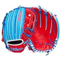 Wilson A2000 Lead Off Collection Pete Crow-Armstrong GM 12.5in Baseball Glove, Blue/Red