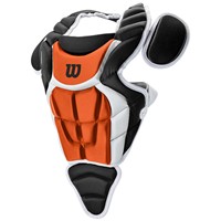 WILSON C200 YOUTH 3-PIECE CATCHERS GEAR SET, Black/Orange