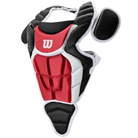 WILSON C200 YOUTH 3-PIECE CATCHERS GEAR SET, Black/Scarlet