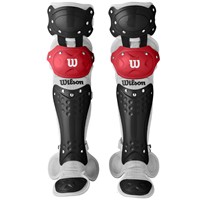 WILSON C200 YOUTH 3-PIECE CATCHERS GEAR SET, Black/Scarlet