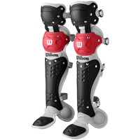 WILSON C200 YOUTH 3-PIECE CATCHERS GEAR SET, Black/Scarlet