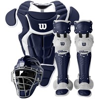 WILSON C200 YOUTH 3-PIECE CATCHERS GEAR SET, Navy