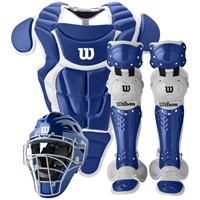 WILSON C200 YOUTH 3-PIECE CATCHERS GEAR SET, Royal