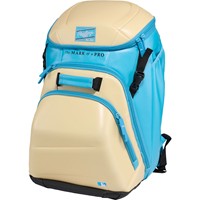 Rawlings Gold Collection Speed Shell Leather Backpack, Camel/Royal