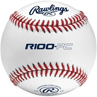 Rawlings R100-PC Pro Comp 24-Ball Baseball Bucket Combo, White