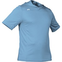 Rawlings Mens Lightweight Short Sleeve Training Hoodie, Blue