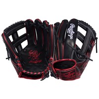Rawlings Heart of the Hide 11.5in Baseball Glove (PRORB734-1BS), Black/Red